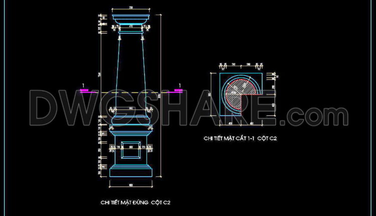 356. Free download of CAD drawings of European classical architectural details