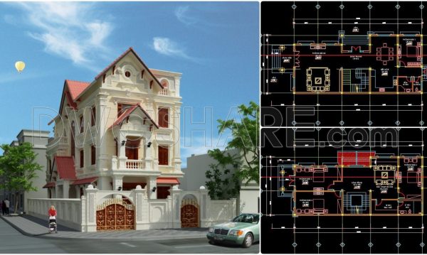 2 years ago
                

                
             1,197386. Download CAD Design Drawings for a 3-Story House with Dimensions 8.9m x 22.7m