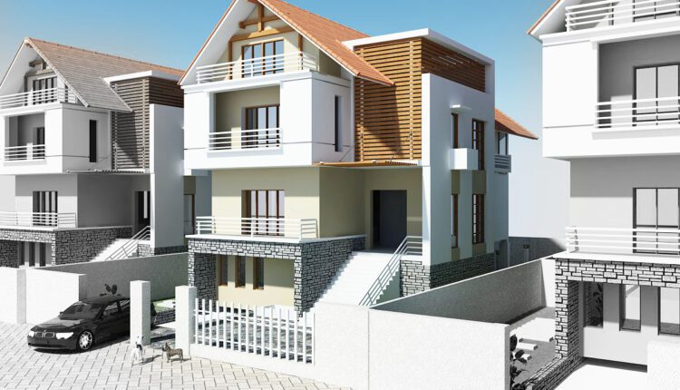 388. Download CAD Design Drawings for a 3-Story House with Dimensions 16m x 30m