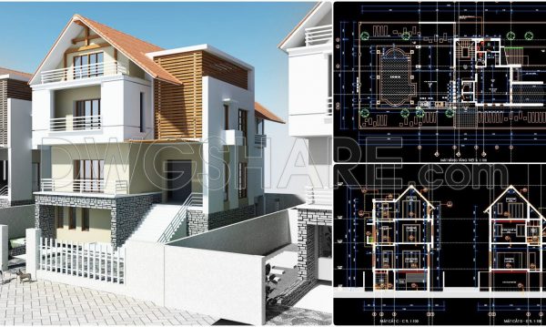 2 years ago
                

                
             1,466388. Download CAD Design Drawings for a 3-Story House with Dimensions 16m x 30m