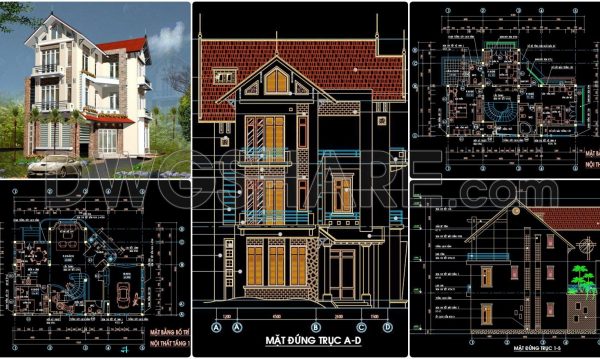 2 years ago
                

                
             2,579392. Download CAD Design Drawings for a 3-Story House with Dimensions 10.6m x 14.8m
