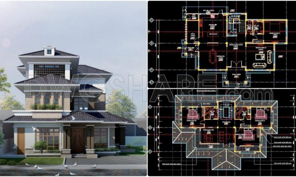 2 years ago
                

                
             4,705393. Download CAD Design Drawings for a 3-Story House with Dimensions 14m x 20m