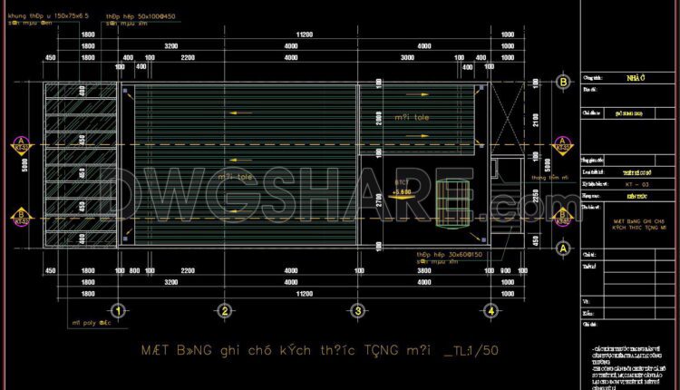 462. Download CAD Design Drawings for a 2-Story House with Dimensions 5m x 11.2m