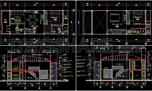 2 years ago
                

                
             1,607462. Download CAD Design Drawings for a 2-Story House with Dimensions 5m x 11.2m