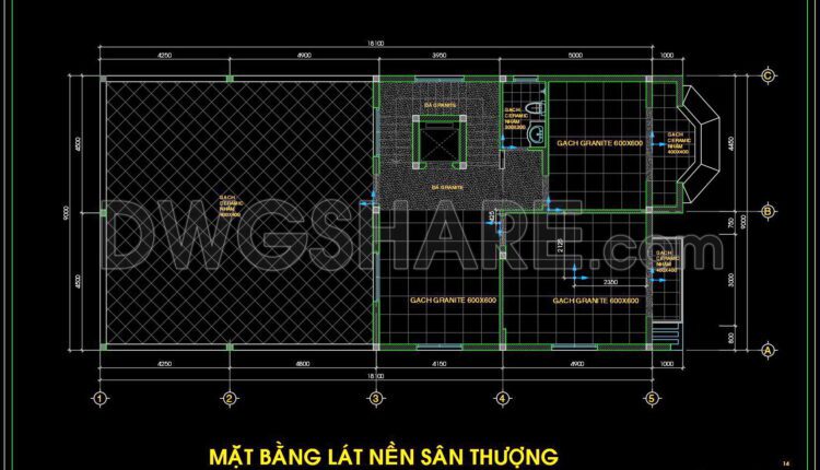 51. Download free detailed CAD drawings of floor plans for a 3-story townhouse