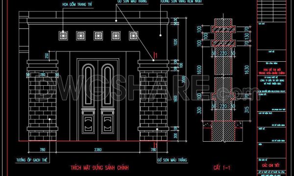 2 years ago
                

                
             571517. Free download of detailed architectural CAD drawings for the house entrance facade, balcony details, and elevation details