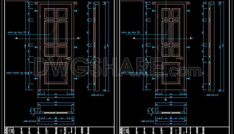 602. Detailed CAD Drawings Of Doors, Windows For Download
