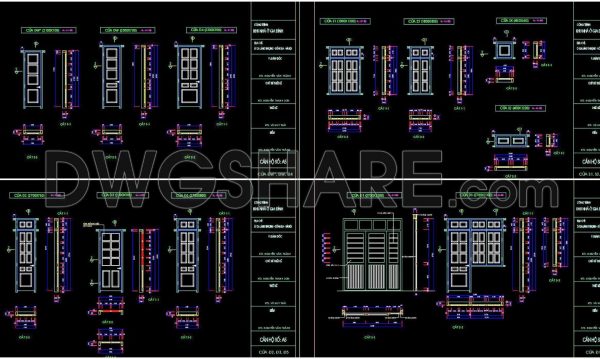 2 years ago
                

                
             731606. Detailed CAD Drawings Of Doors, Windows For Download