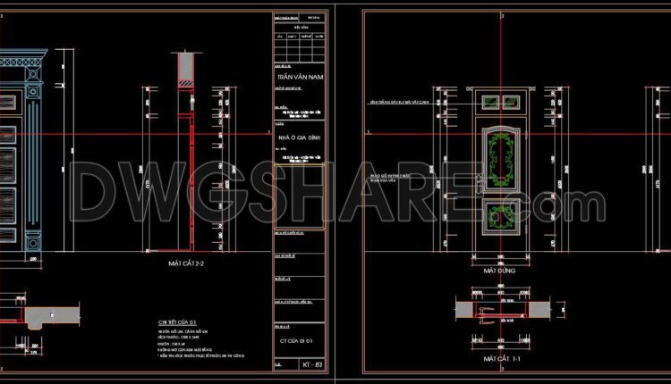 610. Detailed CAD Drawings Of Doors, Windows For Download