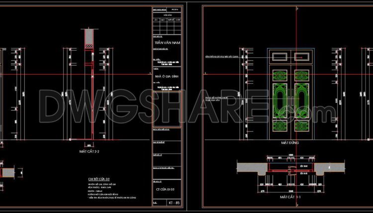 610. Detailed CAD Drawings Of Doors, Windows For Download