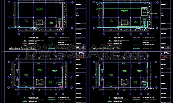 2 years ago
                

                
             1,018109. CAD drawings detailing the design of water supply and drainage systems for a 6-story townhouse
