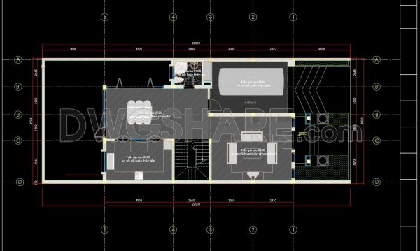 2 years ago
                

                
             632145. Detailed CAD drawings for the ceiling layout design of a 2-story townhouse