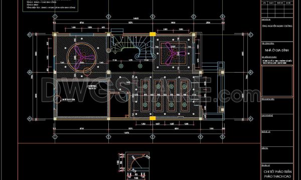 2 years ago
                

                
             806149. Detailed CAD drawings for the ceiling layout design of a 3-story townhouse