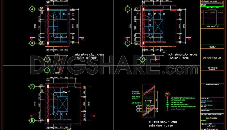 254. Download detailed CAD drawings of townhouse stairs
