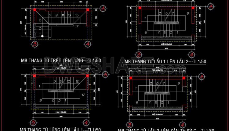 255. Download detailed CAD drawings of townhouse stairs