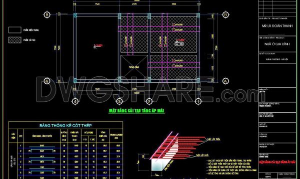 280. Structural Drawings Of 4-Story House A Complete Project 5.5m x 15.2m For Download