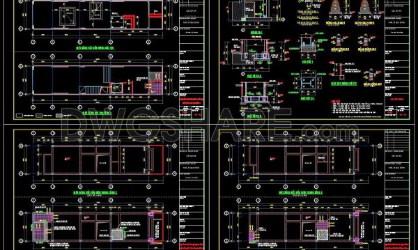 281. Structural Drawings Of 5-Story House A Complete Project 4.4m x 19.8m For Download