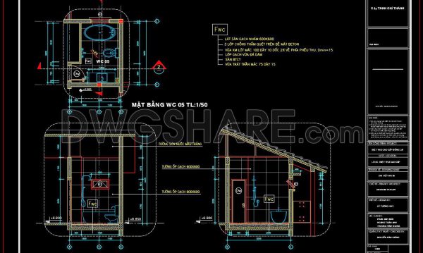 2 years ago
                

                
             583292. Free download of CAD technical drawings for the construction of bathrooms in townhouses