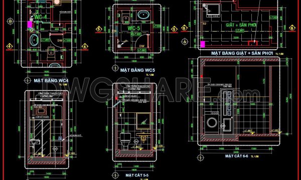 2 years ago
                

                
             590294. Free download of CAD technical drawings for the construction of bathrooms in townhouses