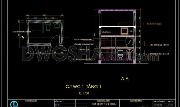 2 years ago
                

                
             528299. Free download of CAD technical drawings for the construction of bathrooms in townhouses