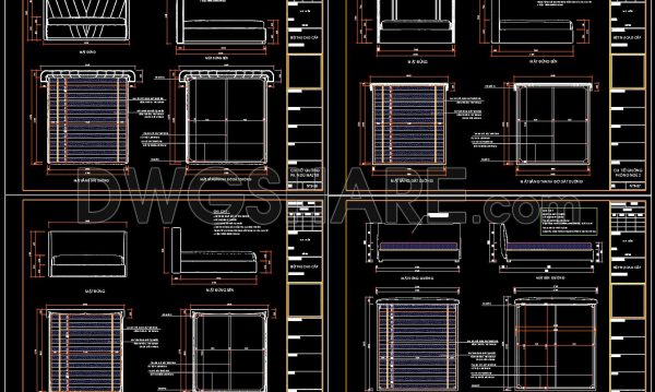 2 years ago
                

                
             1,758341. Free download CAD drawings of the technical details of various types of beds