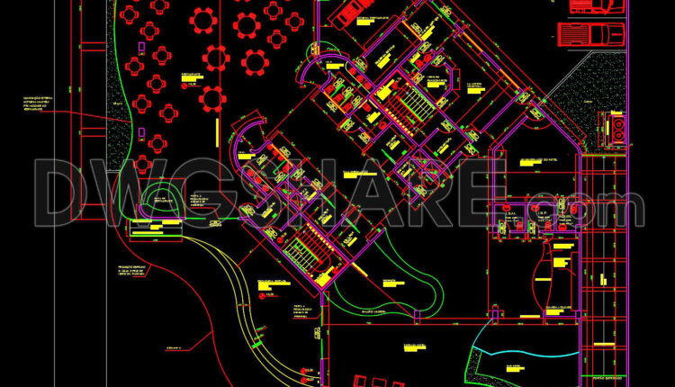 37. Download Cad Floor Plan Drawings Of The Functional Layout For A 1080m2 Restaurant (1)