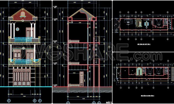 2 years ago
                

                
             1,555464. Download CAD Design Drawings for a 3-Story House with Dimensions 6.1m x 25.8m