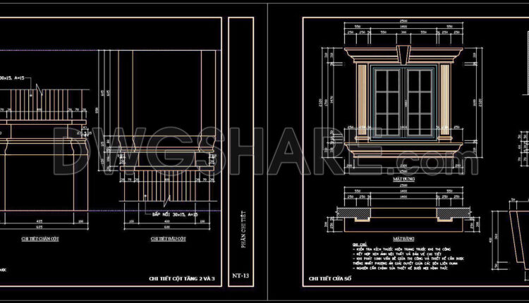 520. Free download of CAD drawings of European classical architectural details