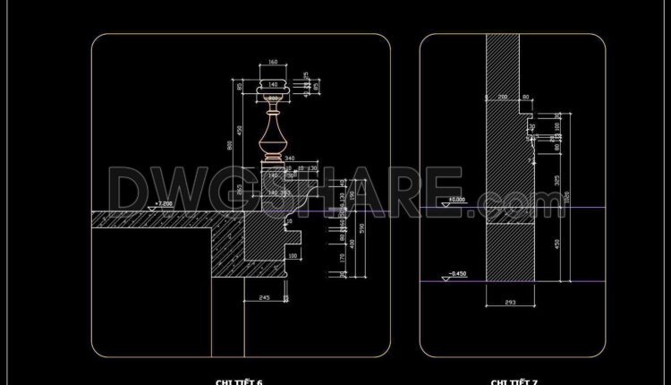 520. Free download of CAD drawings of European classical architectural details
