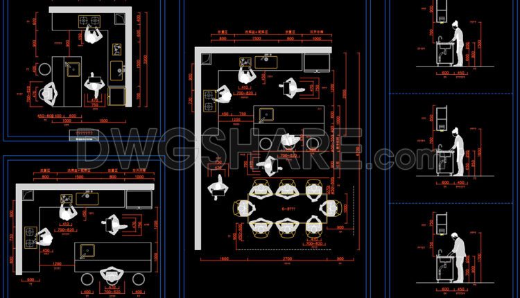 54. Download CAD Dynamic Blocks Library for Kitchens