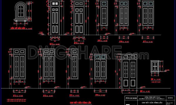 2 years ago
                

                
             533614. Detailed CAD Drawings Of Doors, Windows For Download