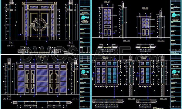 2 years ago
                

                
             955621. Detailed CAD Drawings Of Doors, Windows For Download