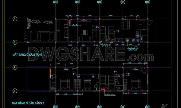 110. Cad Drawings For Detailed Electrical Designs For A 3-story Townhouse (1)