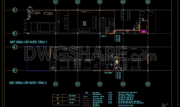 2 years ago 683111. CAD drawings detailing the design of water supply and drainage systems for a 3-story townhouse