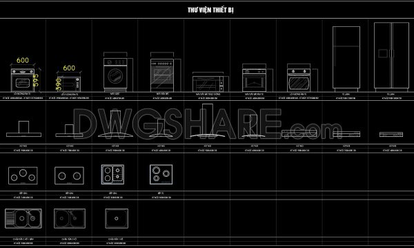 119. Free Kitchen Equipment CAD Blocks