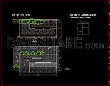 132. CAD Drawings of Landscape Design Plans for Villa Garden