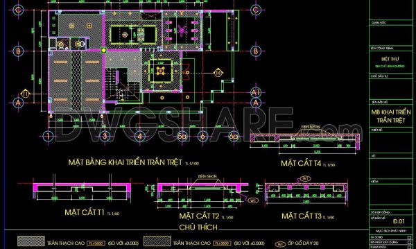 2 years ago
                

                
             899152. Detailed CAD drawings for the ceiling layout design of a 3-story townhouse