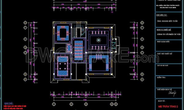 2 years ago
                

                
             789154. Detailed CAD drawings for the ceiling layout design of a 3-story townhouse