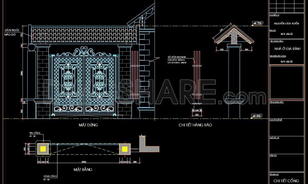 2 years ago
                

                
             939167. Download CAD drawings for technical design and construction of gates and fences for townhouses