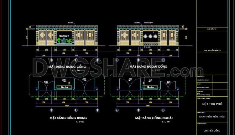 168. Download Cad Drawings For Technical Design And Construction Of Gates And Fences For Townhouses (2)