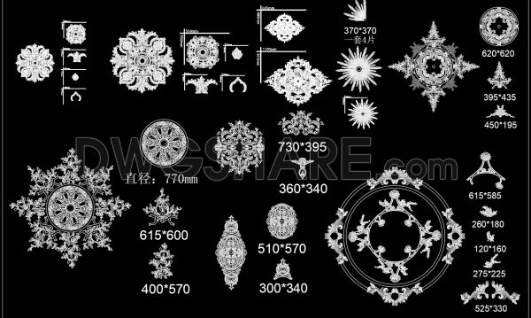 2 years ago
                

                
             1,514185. Free Download of Decorative Pattern Design CAD Blocks