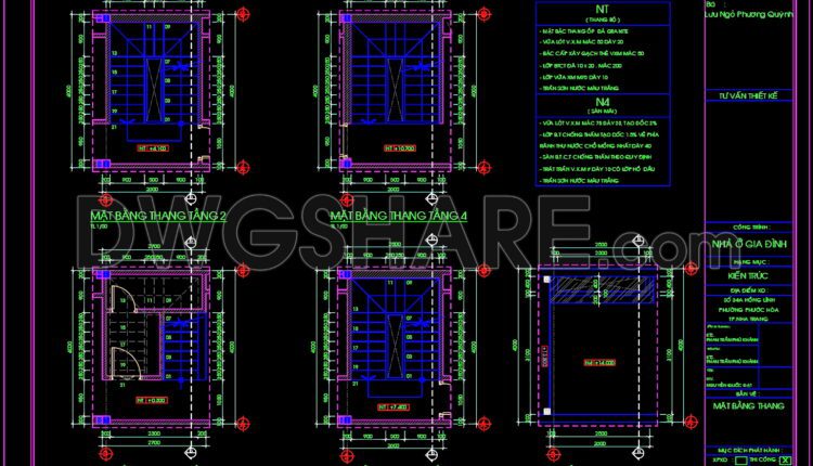 262. Download Detailed Cad Drawings Of Townhouse Stairs (2)