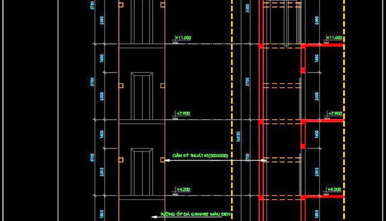265. Download Detailed Cad Drawings Of Townhouse Stairs (4)