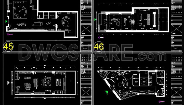28. Cad Drawings Of 18 Clothing Store Floor Plan Designs For Download