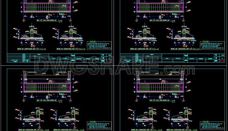 282. Structural Drawings Of 3-story House A Complete Project 4.5m X 16.8m For Download (1)