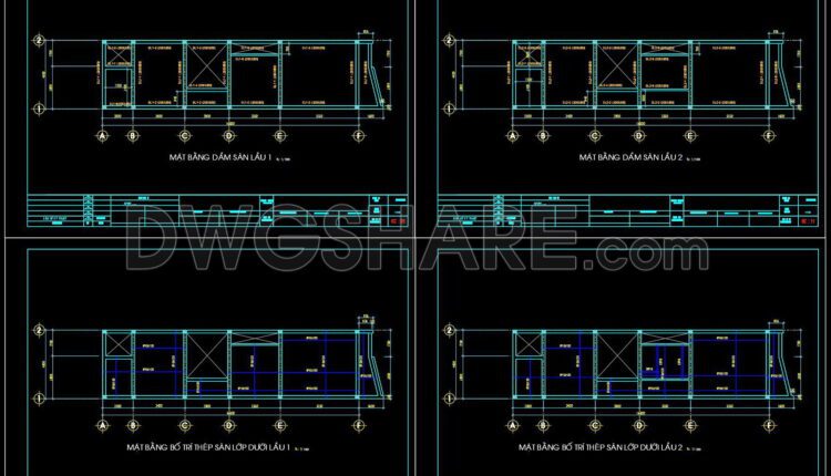 282. Structural Drawings Of 3-story House A Complete Project 4.5m X 16.8m For Download (3)
