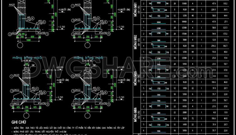 284. Structural Drawings Of 3-story House A Complete Project 6m X 17m For Download (2)