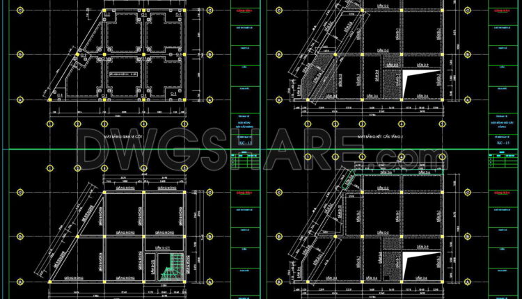 290. Structural Drawings Of 4-story House A Complete Project 9m X 12.3m For Download (4)