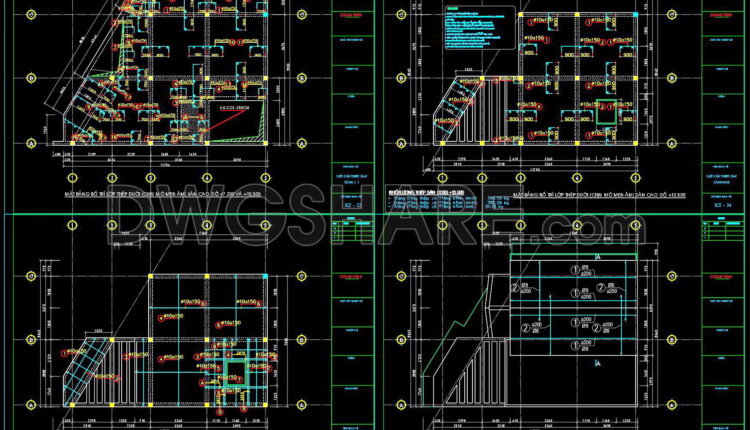 290. Structural Drawings Of 4-story House A Complete Project 9m X 12.3m For Download (7)