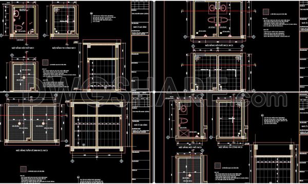 2 years ago
                

                
             647302. Free download of CAD technical drawings for the construction of bathrooms in townhouses